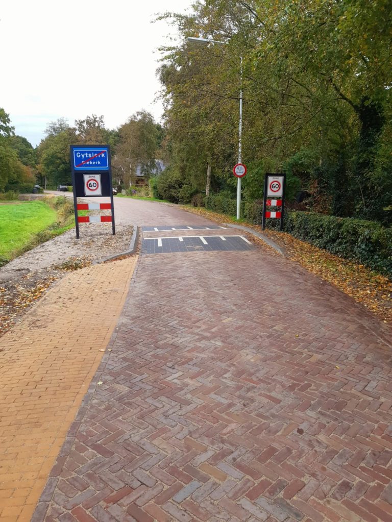 Herstraten Nieuwe Straatweg te Gytsjerk