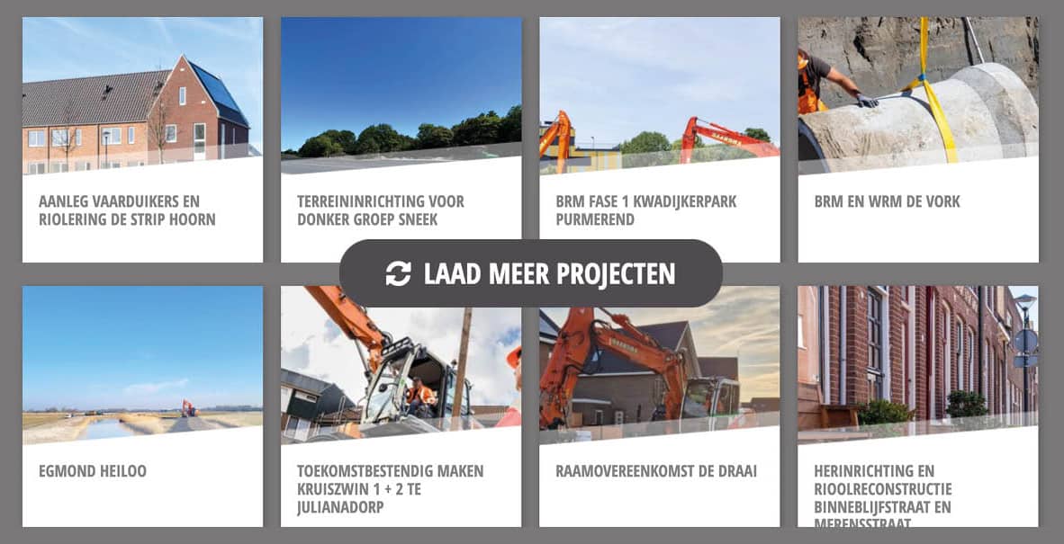 Projecten in de infrastructuur voor Haarsma Groep