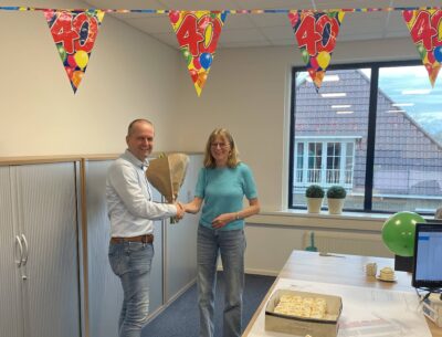 jubileum proces manager Liesbeth 40 jaar
